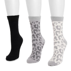 Women's 3 Pack Cozy Compression Crew Socks