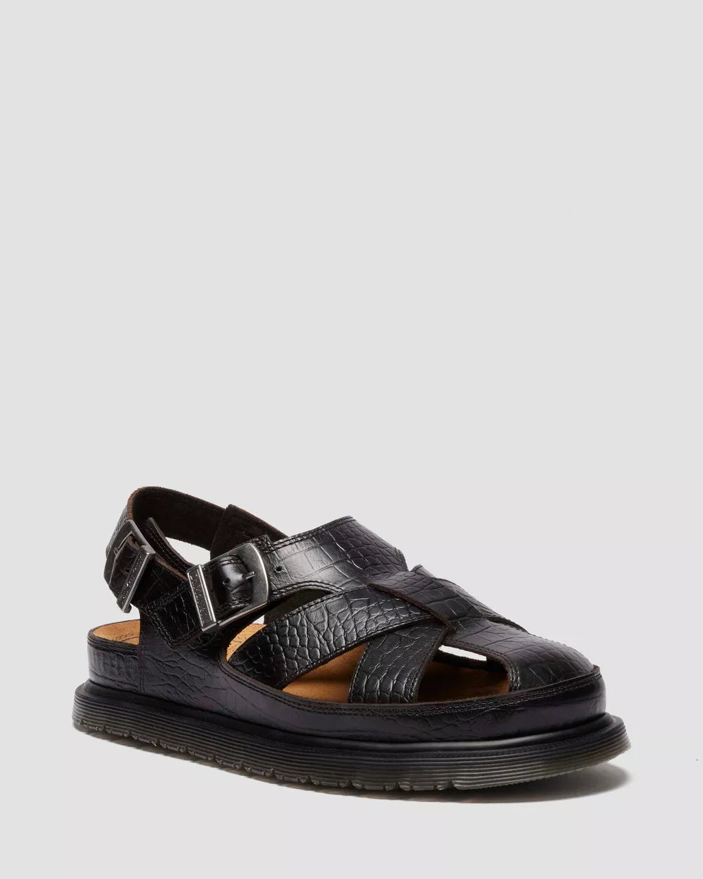Archive Fisherman Crocodile Analine Leather Sandals