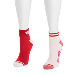 Wisconsin Badgers GameDay Unisex Mini Crew Socks 2 Pack