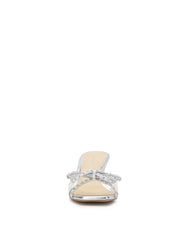 Cornilia High Heel in Clear Silver
