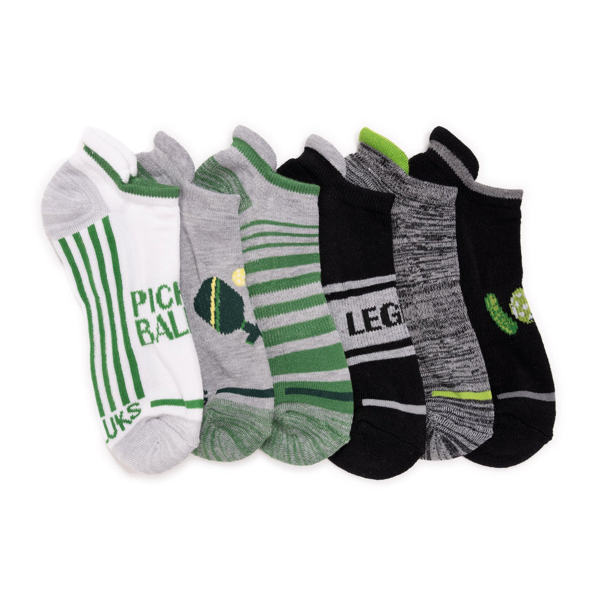 Men's 6 Pack Pickleball Ankle Socks