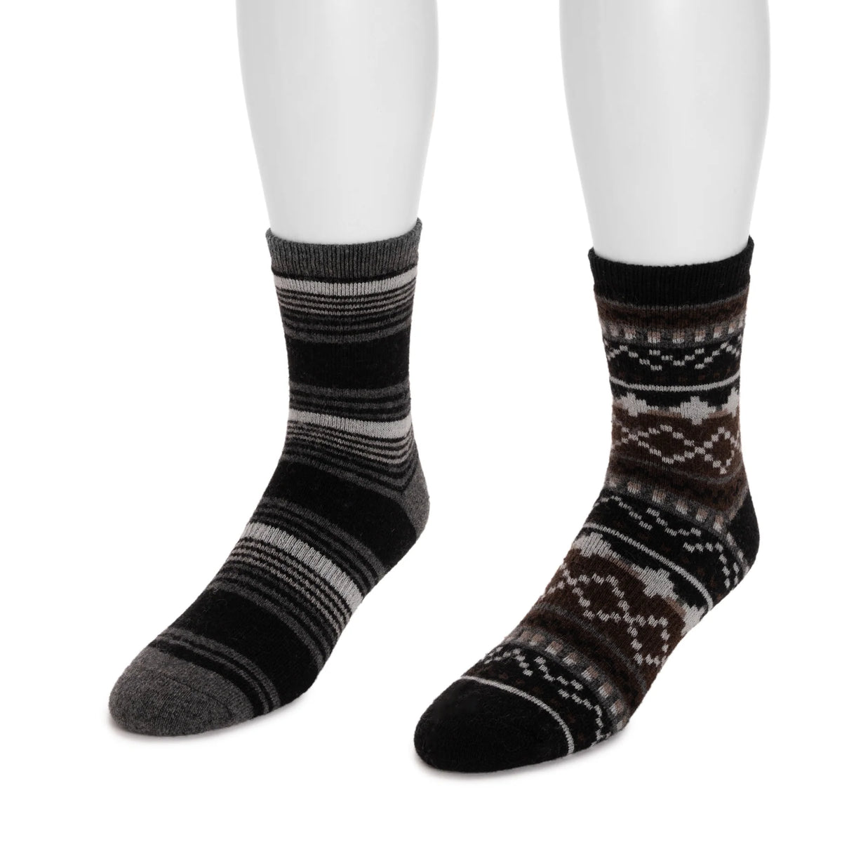 Men's 2 Pair Pack Wool Crew Socks