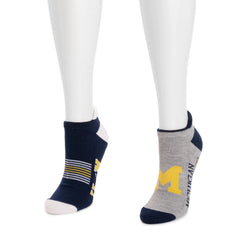 Michigan Wolverines GameDay Unisex Lowcut Socks 2 Pair Pack