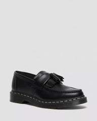 Adrian White Stitch Smooth Leather Loafers