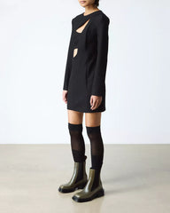 MAYBOLE CHELSEA Square Toe Leather Boots