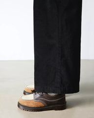 Lowell mixed material moc toe shoes