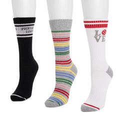 Women's 3 Pack Cotton Compression Crew Socks