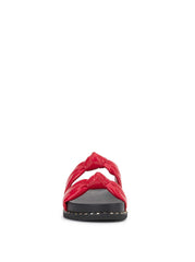 Caralyna Flat Sandal in Poppy