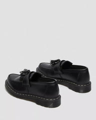 Adrian White Stitch Smooth Leather Loafers
