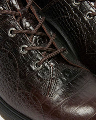 Church Crocodile Analine Leather Ankle Boots