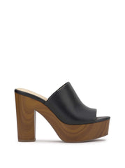 Shelbie Platform Slide in Black