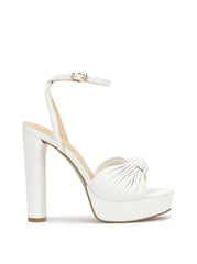 Immie Platform Sandal in White