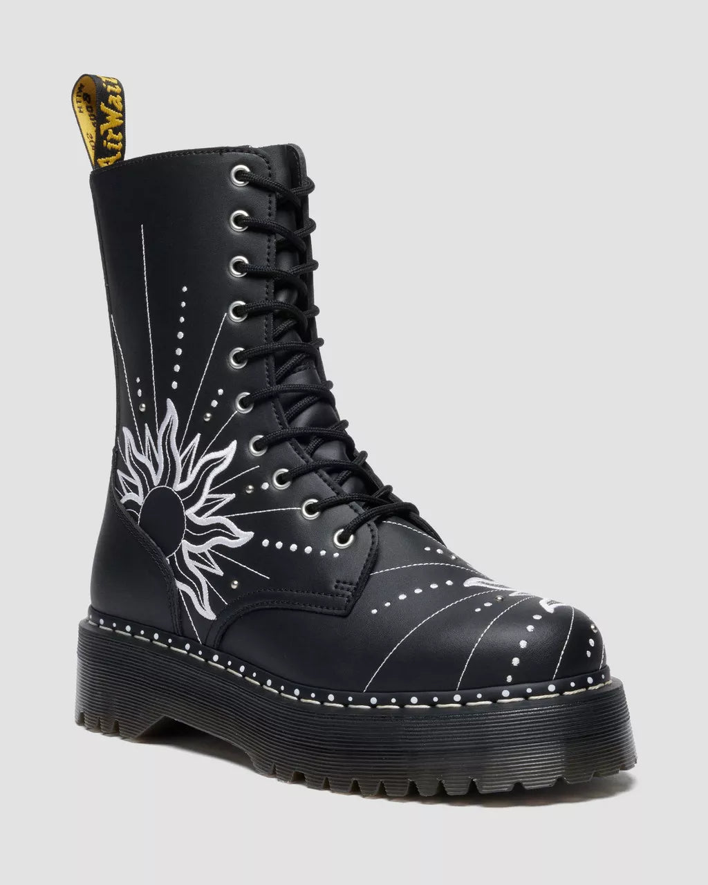 JADON HI SOLAR FLARE Reclaimed Leather Platform Boots