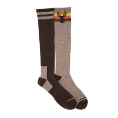 Men's 2 Pair Pack Wool Blend Compression Knee-High Socks