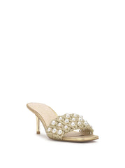 Cameleah Heeled Sandal in Soft Gold